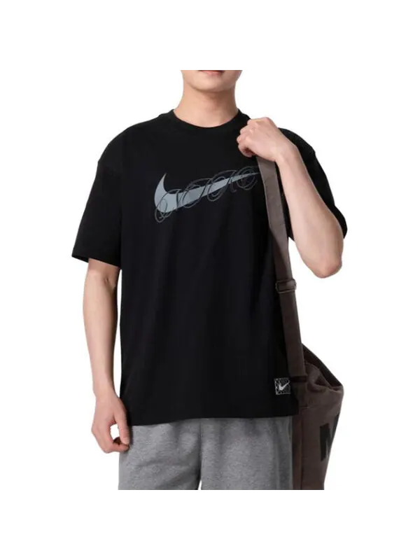 Футболка max90 баскетбольная графическая футболка Nike — изображение 2 из 4, черный