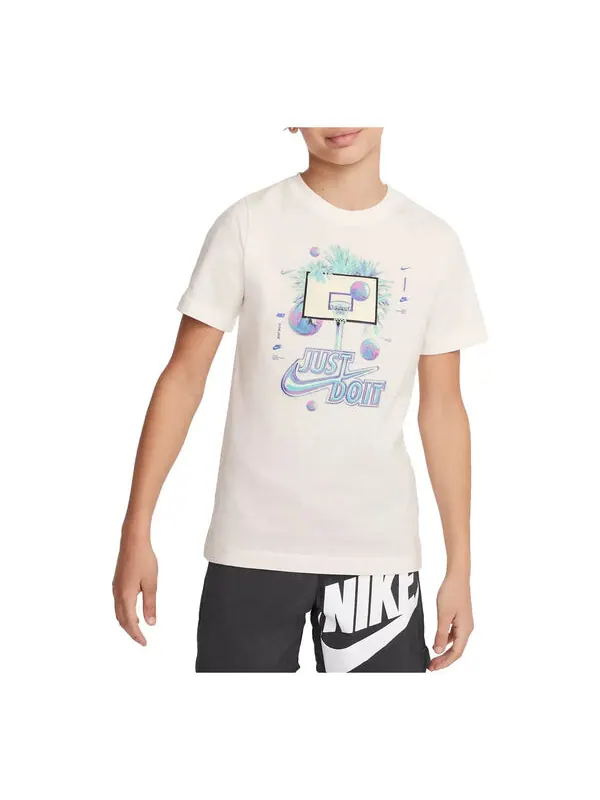 Футболка баскетбольная футболка Nike — изображение 1 из 3, бежевый