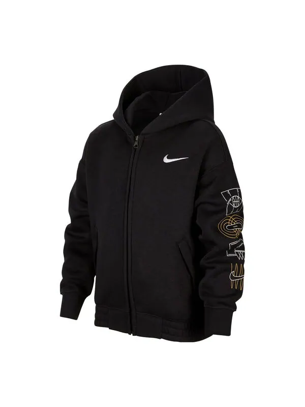 Куртка hooded jacket 'black' Nike — изображение 1 из 2, черный