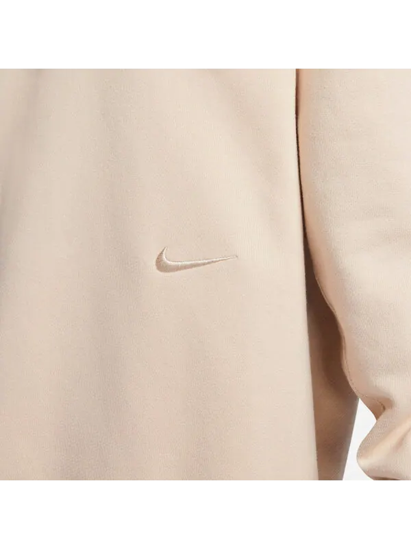 Толстовка спортивная одежда премиальный флисовый свитшот Nike — изображение 3 из 4, бежевый