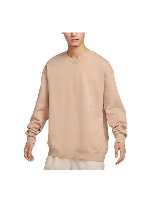 Толстовка sportswear premium fleece sweatshirt 'tan' Nike — изображение 1 из 4, бежевый