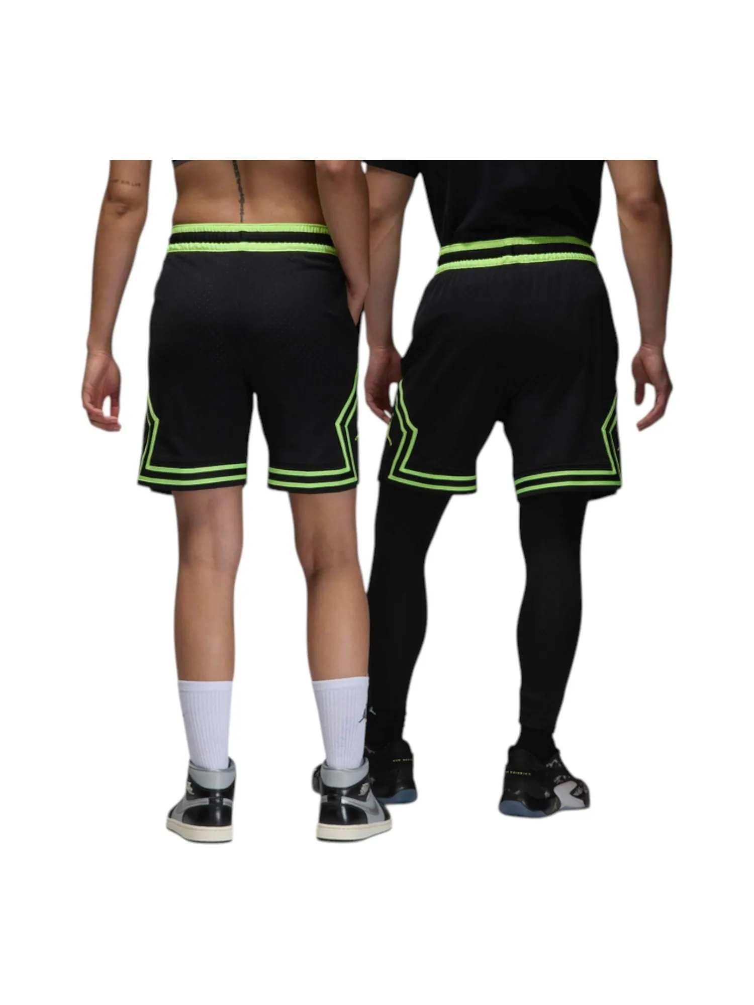 Шорты Air Jordan Sport Dri-FIT Diamond Shorts 'Black Volt Glow' — изображение 2 из 2, черный