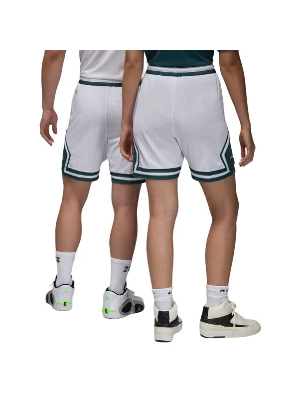 Шорты спортивные dri fit diamond шорты азиатские размеры Air Jordan — изображение 2 из 2, белый/зеленый/белый