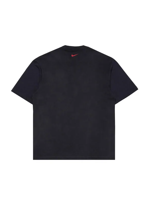 Футболка x awake ny solid t-shirt 'black university red' Air Jordan — изображение 2 из 2, черный/красный