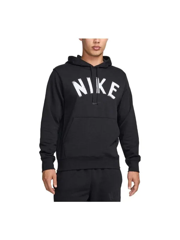 Толстовка swoosh dri-fit french terry pullover fitness hoodie asia sizing 'black white' Nike — изображение 1 из 2