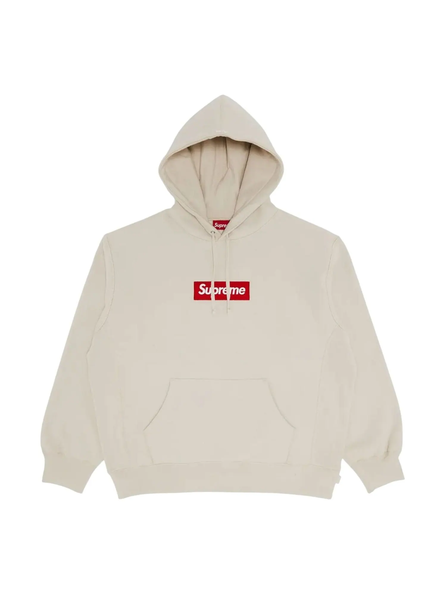 Толстовка Supreme Box Logo Hooded Sweatshirt 'Stone' — изображение 1 из 1, серый