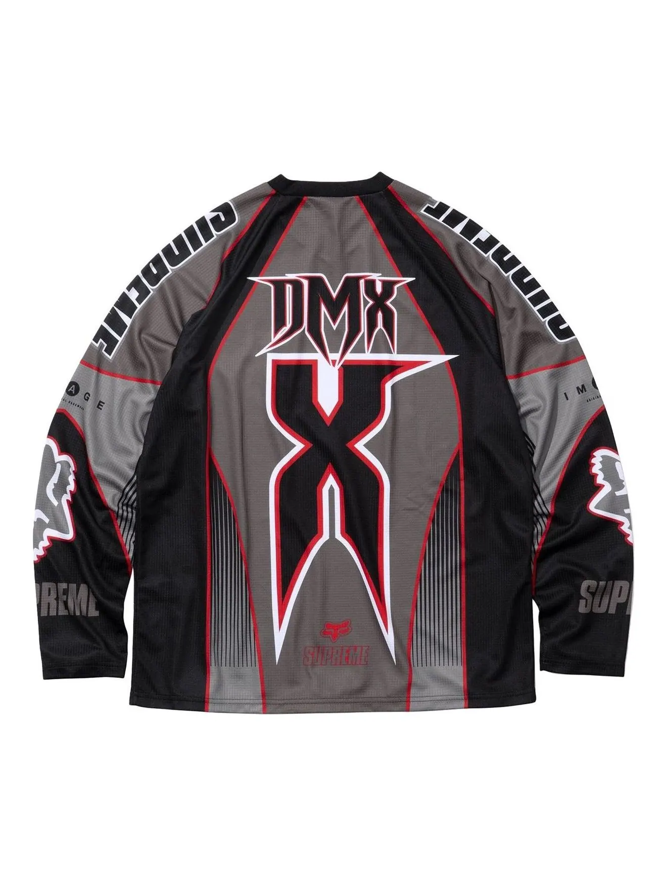 Джерси Supreme x Fox Racing DMX Jersey 'Black' — изображение 2 из 2, черный