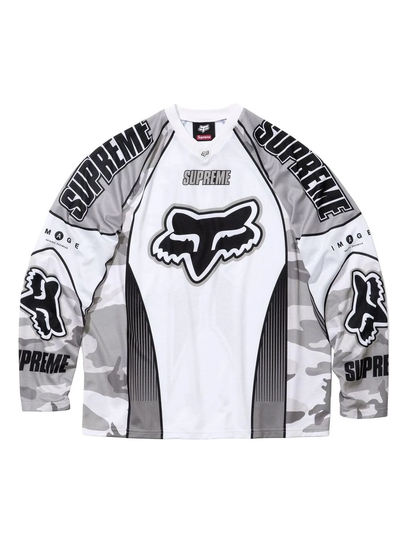 Джерси Supreme x Fox Racing DMX Jersey 'Snow Camo' — изображение 1 из 2, мульти