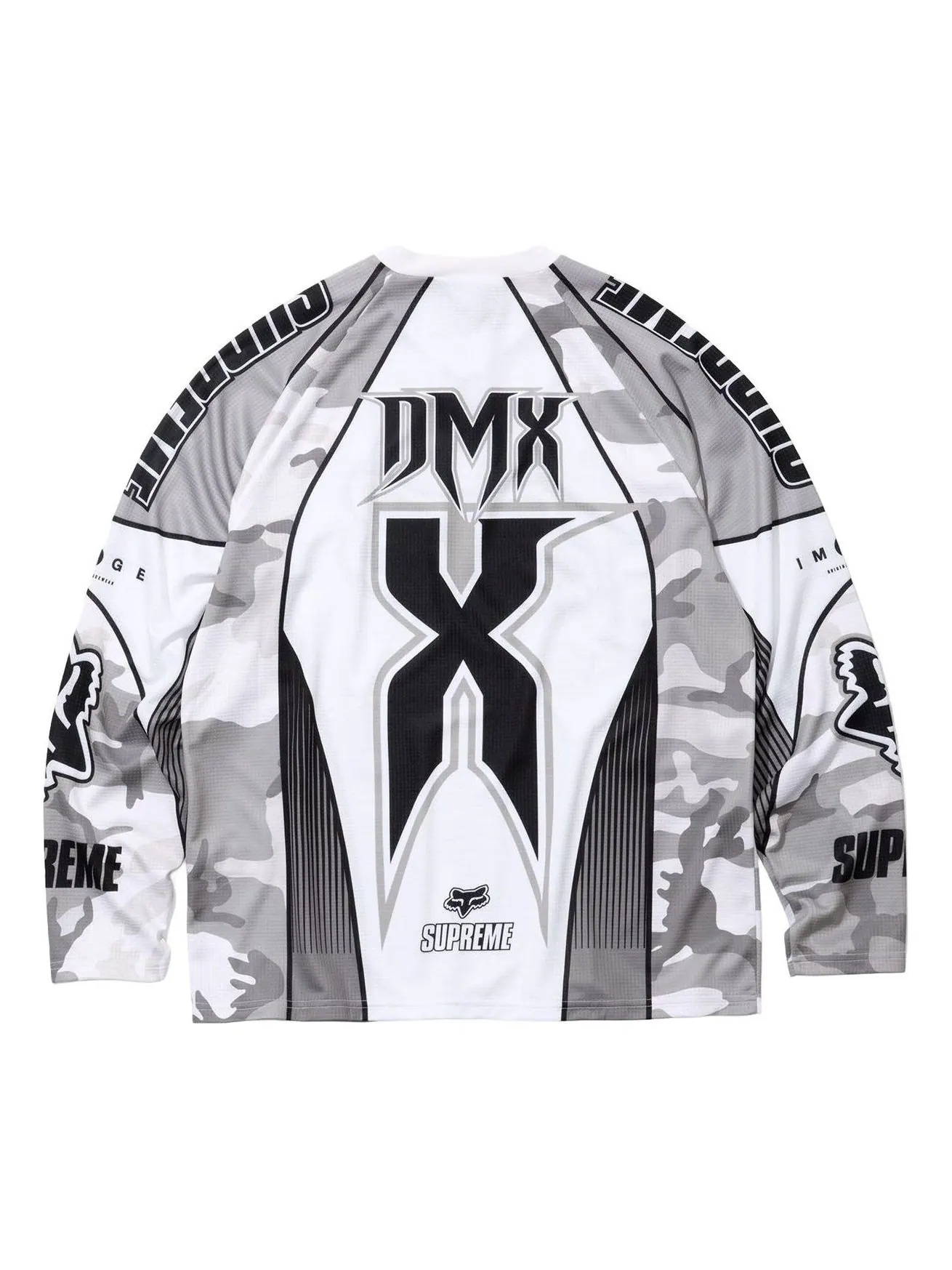 Футболка Supreme x Fox Racing DMX 'Snow Camo' — изображение 2 из 2, снежный камуфляж