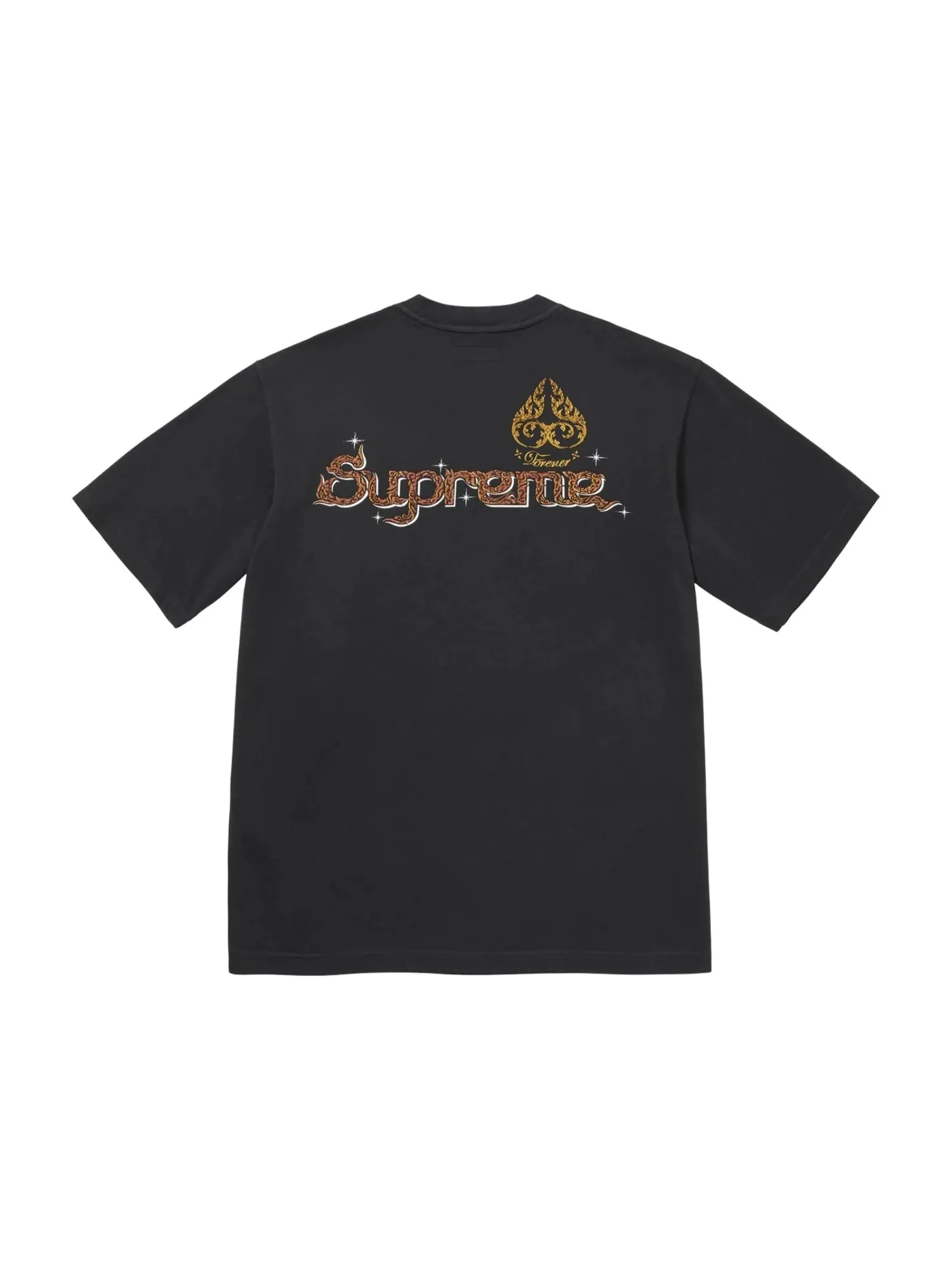 Футболка Supreme FW25 Peacock S/S 'Black' — изображение 2 из 2, черный