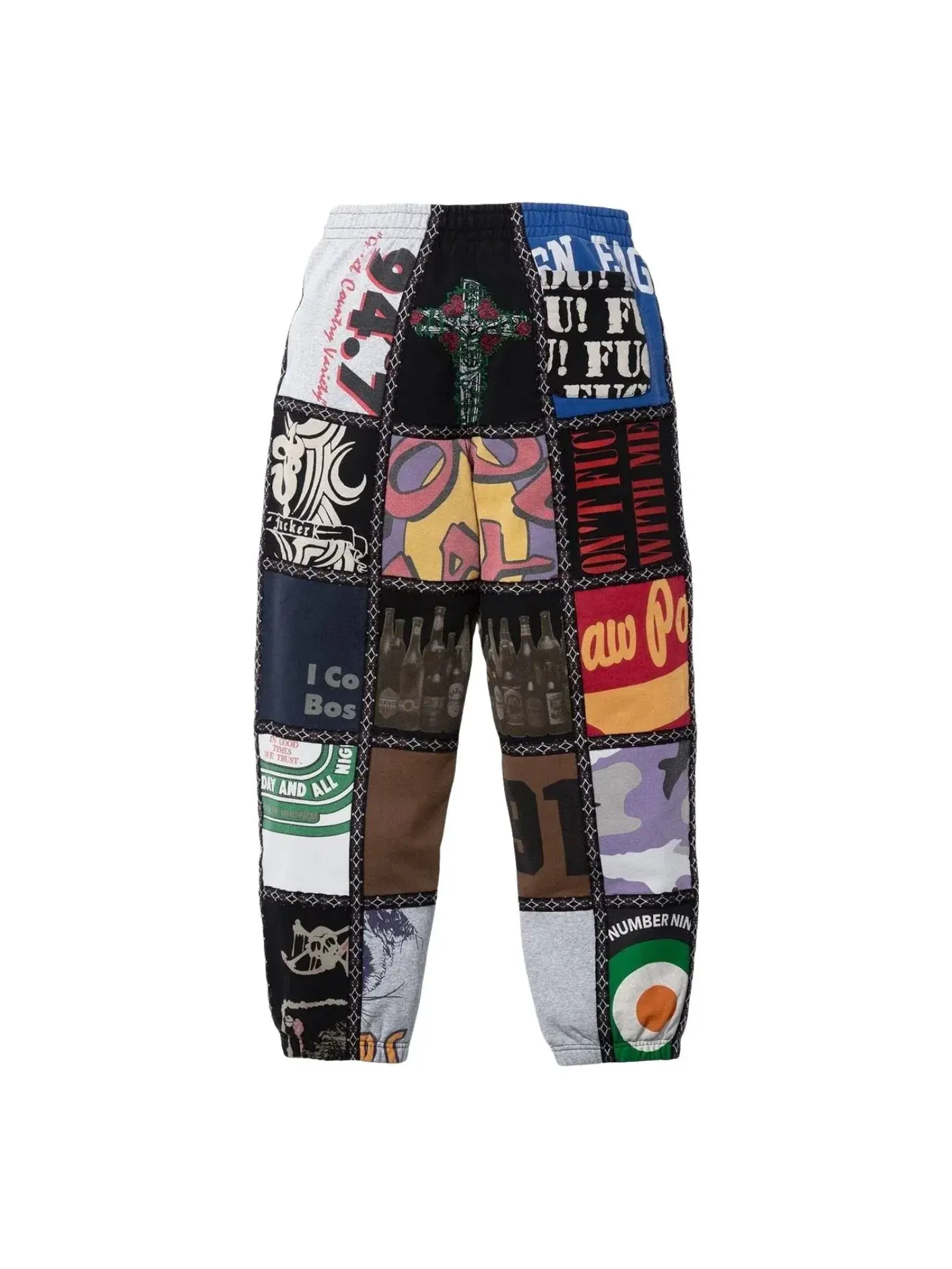 Спортивные штаны Supreme FW25 x Number (N)ine Patchwork 'Multi' FW25P65-MULTICOLOR — изображение 2 из 2, мульти