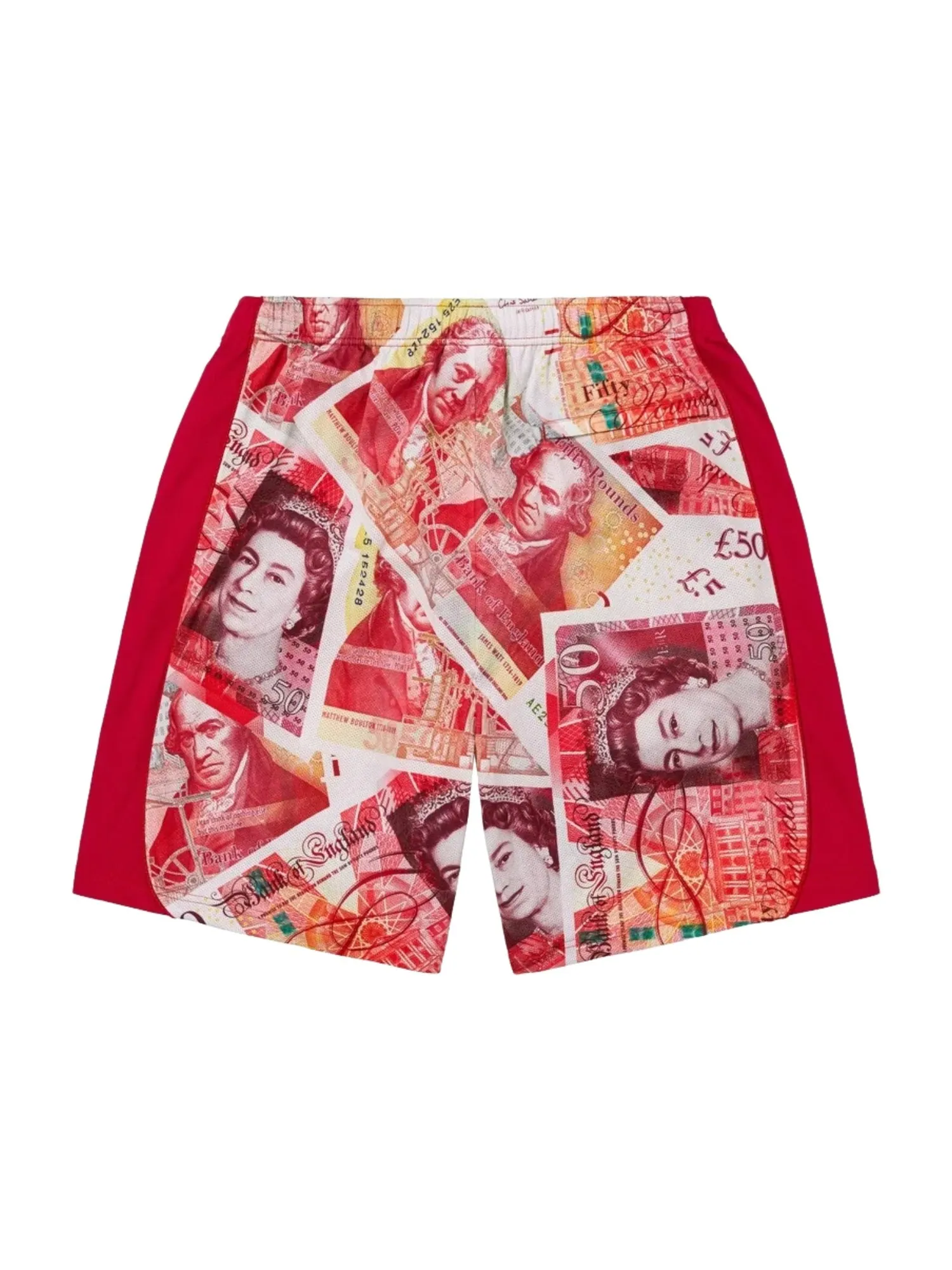 Футбольные шорты Supreme FW25 Pounds 'Red' — изображение 2 из 2, красный