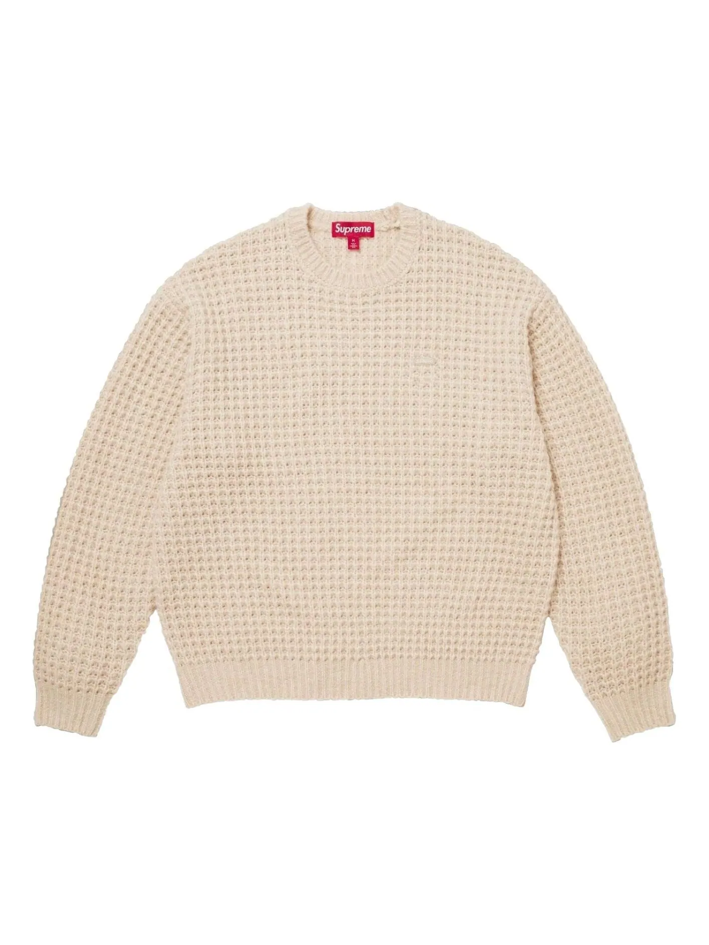 Свитер Supreme Small Box Waffle 'Natural' — изображение 1 из 1, прозрачный