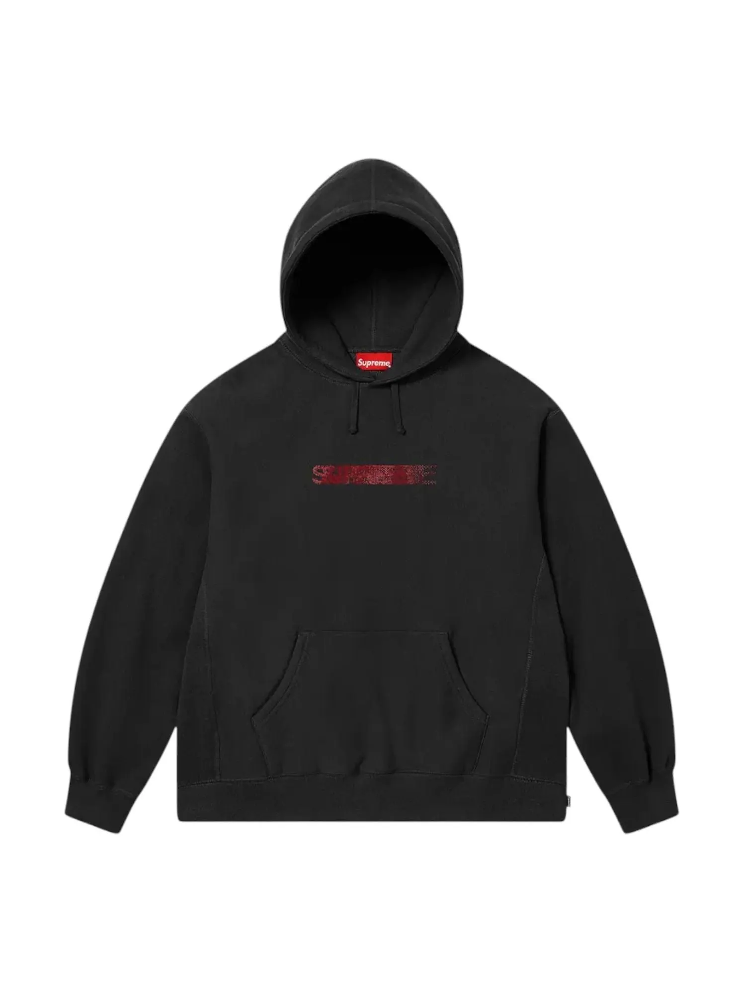 Толстовка Supreme x Swarovski с логотипом Motion Logo, цвет 'Black', модель — изображение 1 из 1