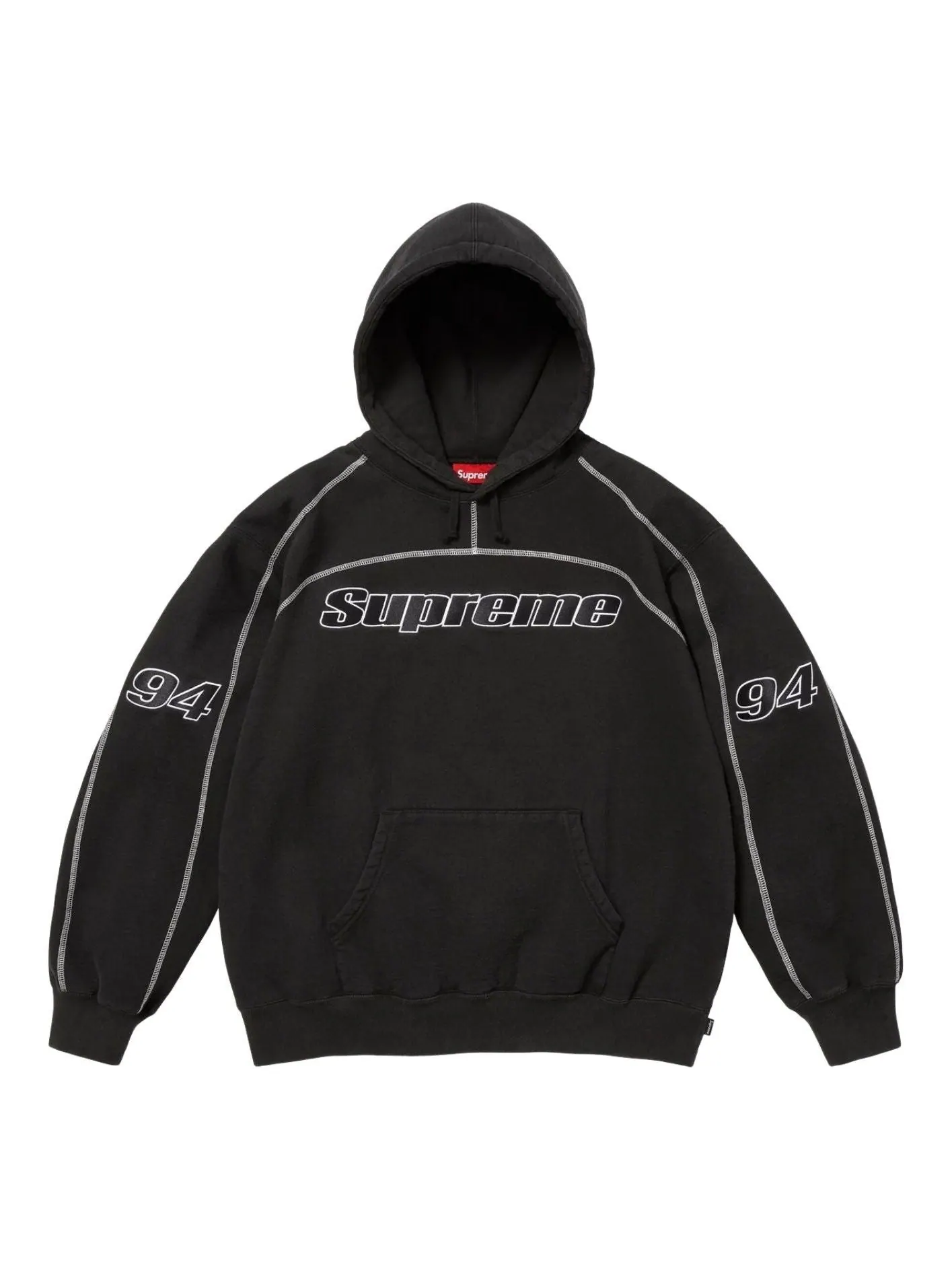 Толстовка Supreme FW25 Overlock с капюшоном — изображение 1 из 2, черный