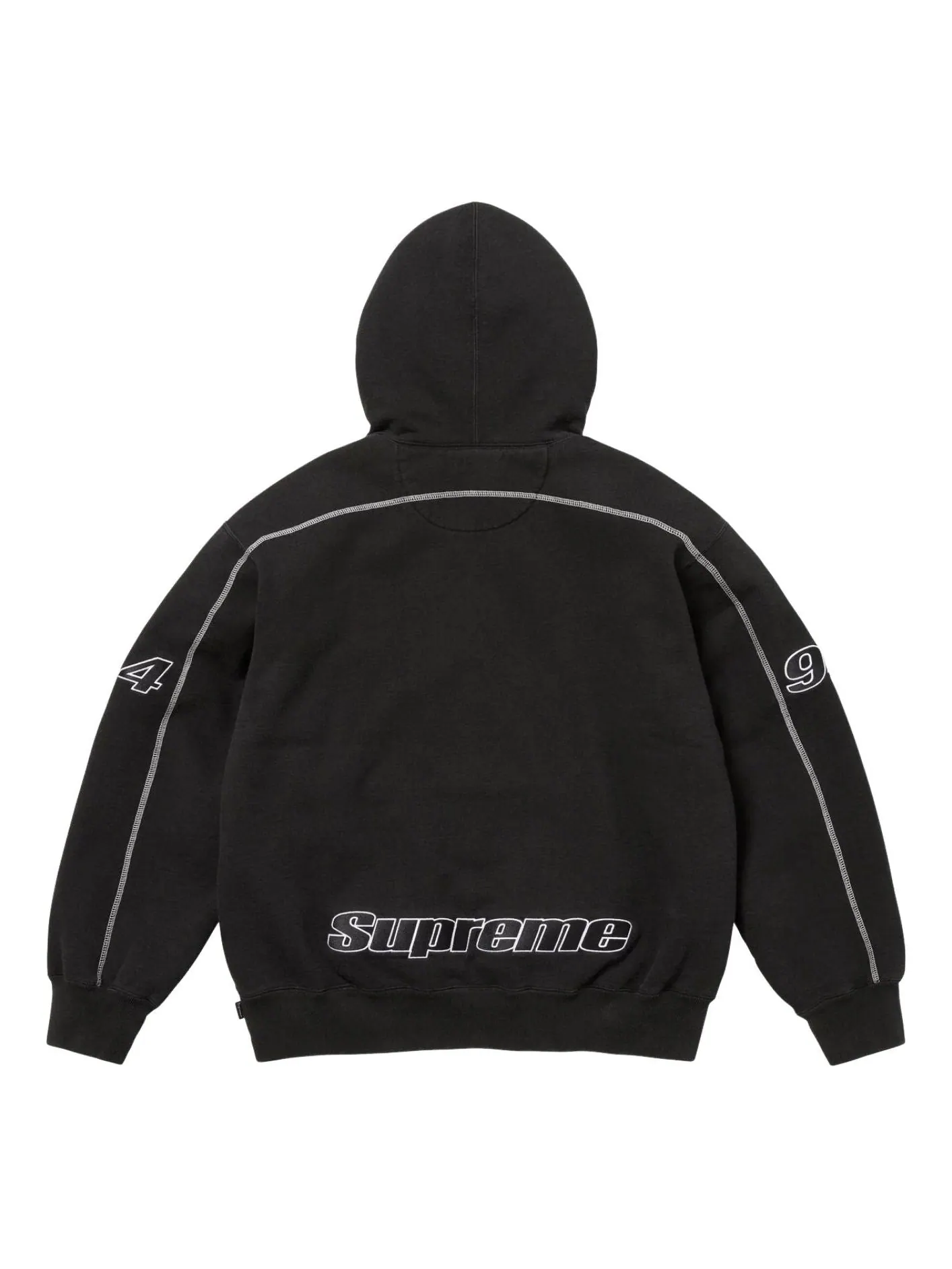Толстовка Supreme FW25 Overlock с капюшоном — изображение 2 из 2, черный