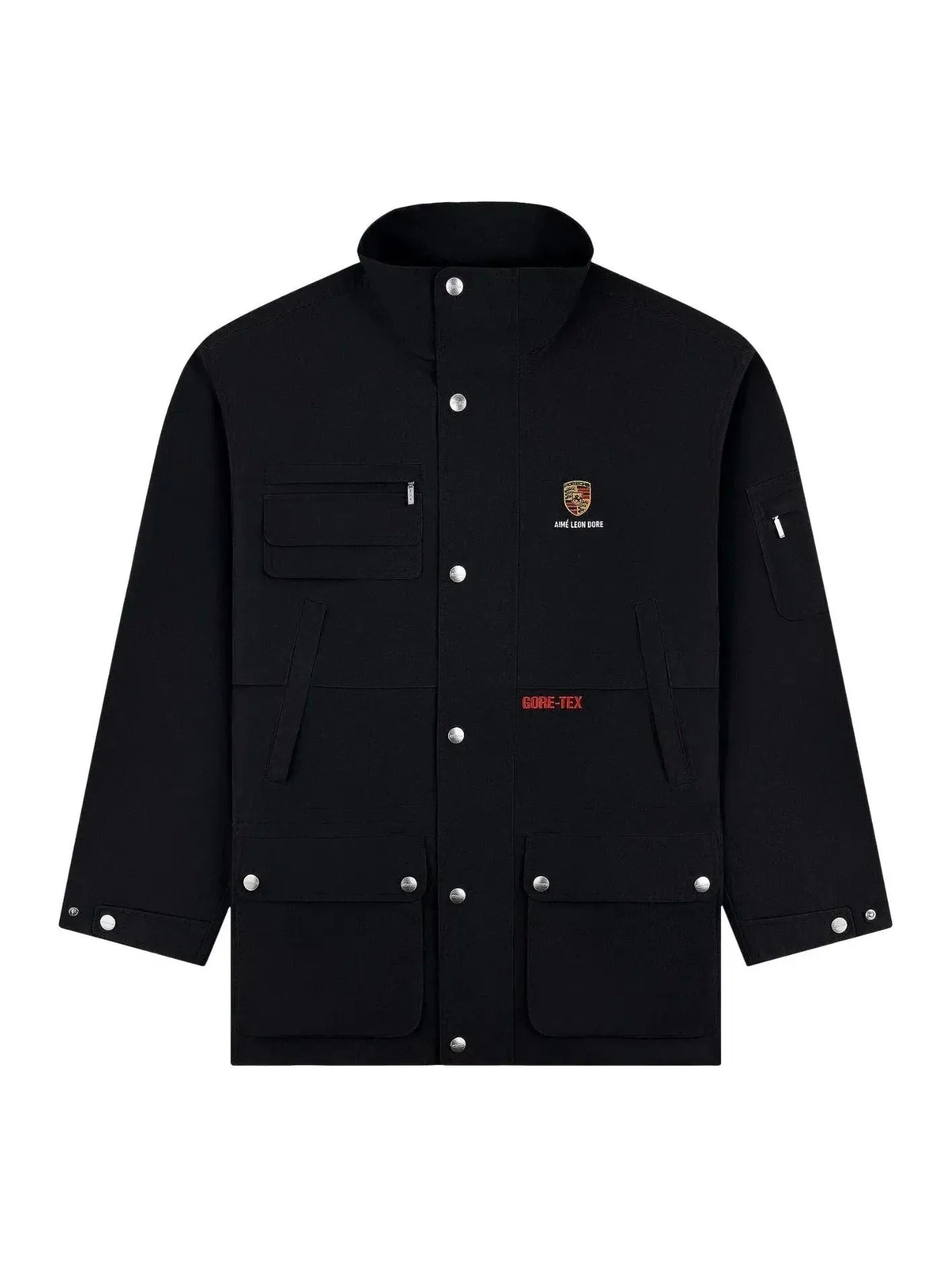 Мужская куртка GORE-TEX с капюшоном Aime Leon Dore x Porsche — изображение 1 из 2, черный