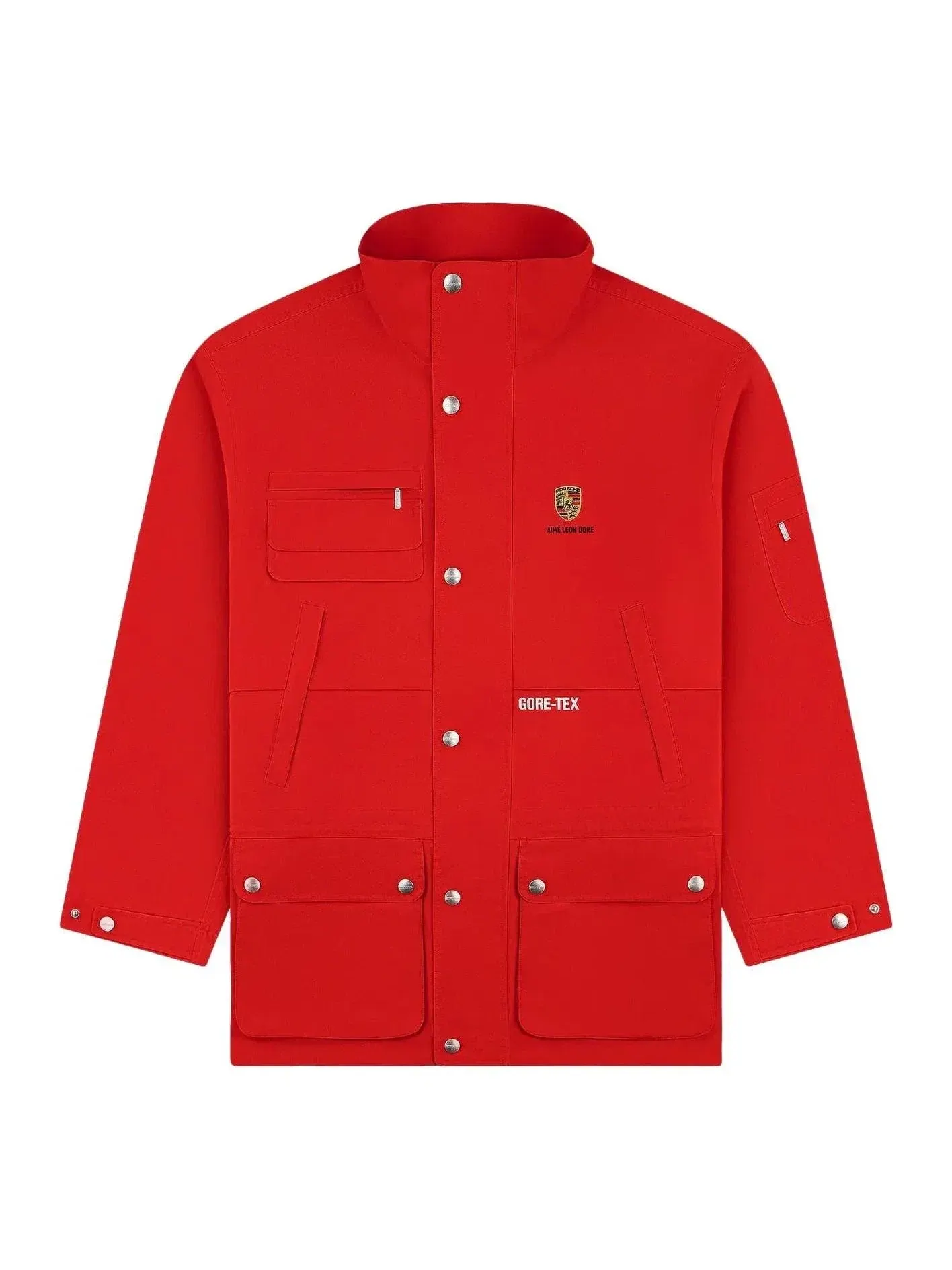 Мужская куртка с капюшоном GORE-TEX Aime Leon Dore x Porsche — изображение 1 из 2, красный