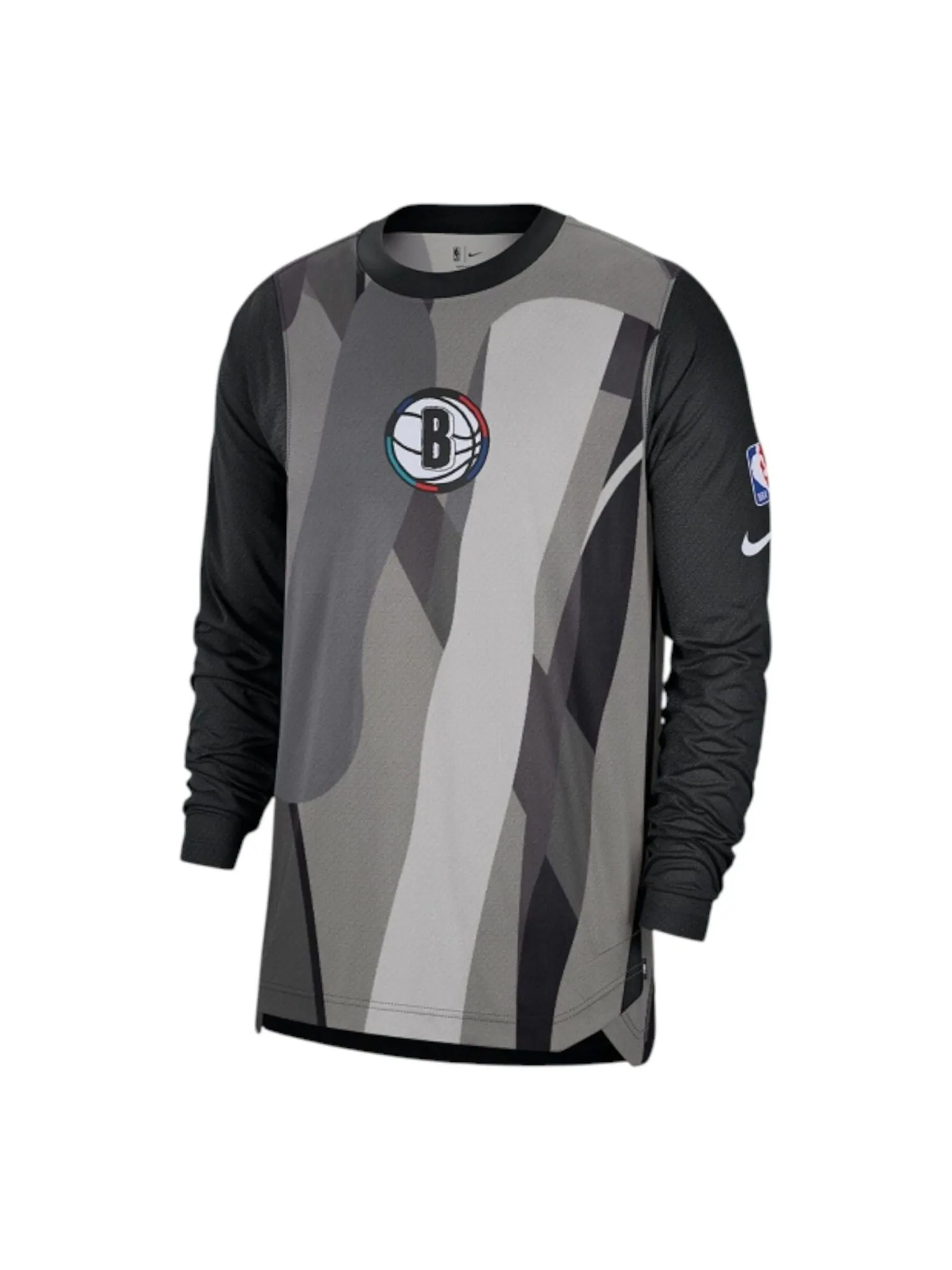 Футболка Nike NBA Brooklyn Nets Long-Sleeve 'Black' — изображение 1 из 2, черный
