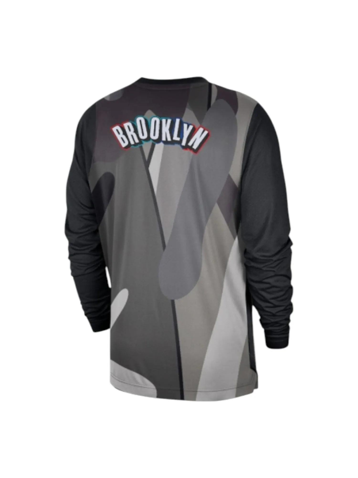Футболка Nike NBA Brooklyn Nets Long-Sleeve 'Black' — изображение 2 из 2, черный