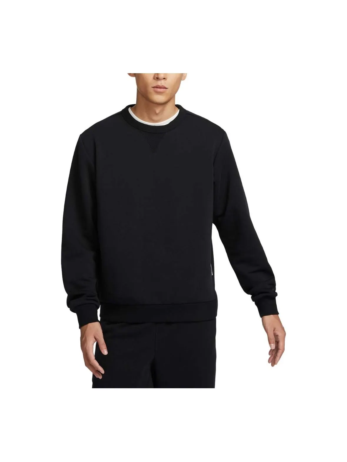 Спортивная толстовка Nike Dri-FIT Basketball Crew Neck Sweatshirt Asia Sizing 'Black' FZ0221-010 — изображение 1 из 2, черный