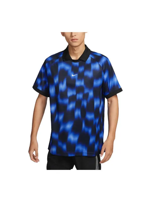Рубашка culture of football dri-fit shirt asia sizing 'hyper royal black' Nike — изображение 1 из 2, черный/белый