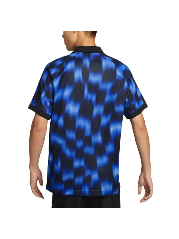 Рубашка culture of football dri-fit shirt asia sizing 'hyper royal black' Nike — изображение 2 из 2, черный/белый