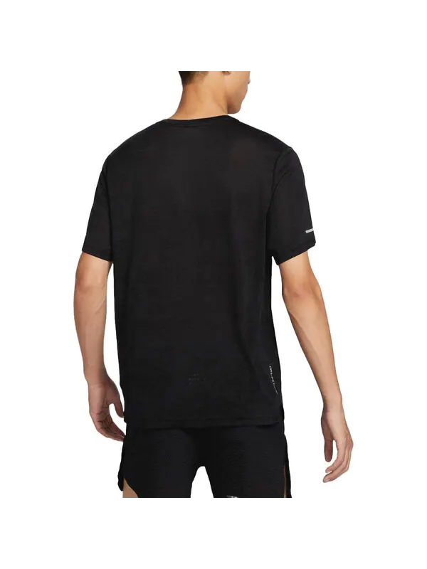 Футболка dri fit adv running t shirt asia sizing Nike — изображение 2 из 2, черный/серебристый