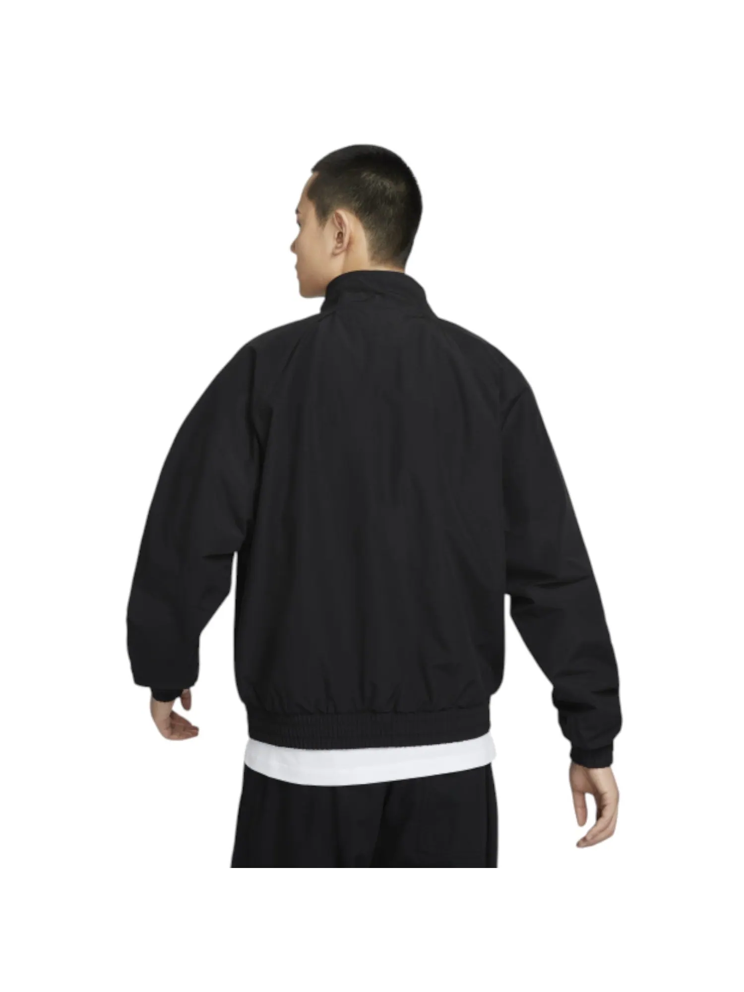 Куртка Nike Club Futura Jackets 'Black White' — изображение 2 из 3, черный