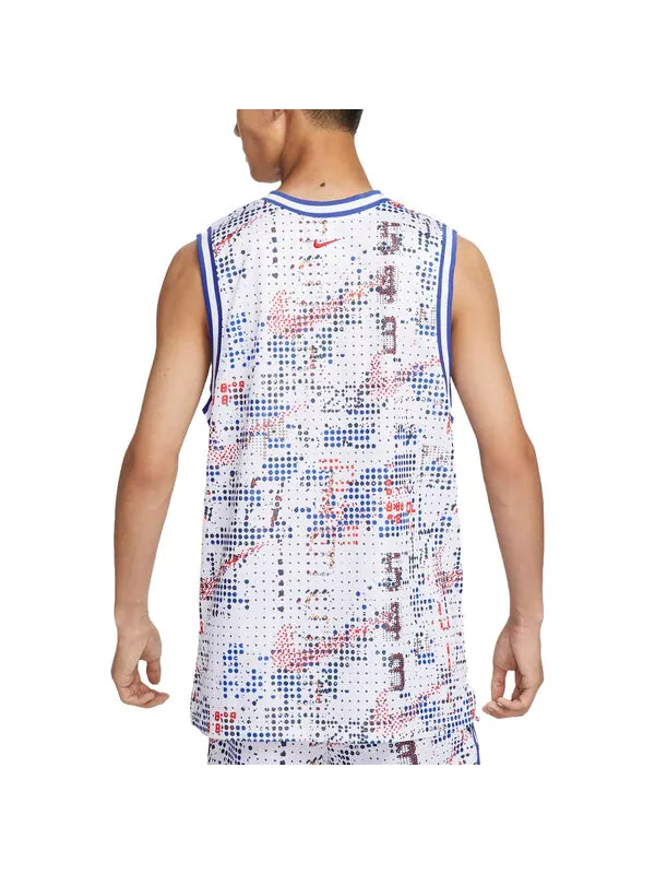 Майки dna dri fit баскетбольная майка азиатские размеры Nike — изображение 2 из 2, белый/красный