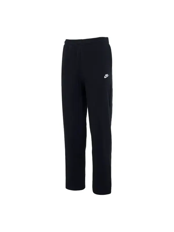Брюки club fleece bungee pants 'black' Nike — изображение 1 из 2, черный/белый