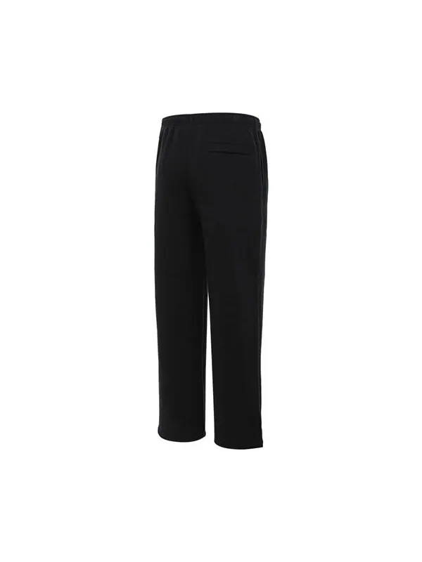 Брюки club fleece bungee pants 'black' Nike — изображение 2 из 2, черный/белый