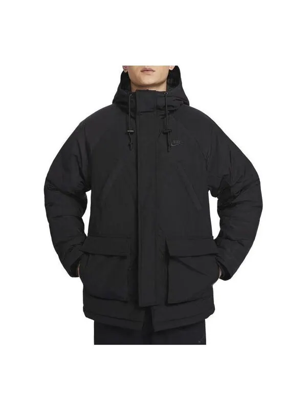 Куртка club therma-fit jacket 'black' Nike — изображение 1 из 2, черный