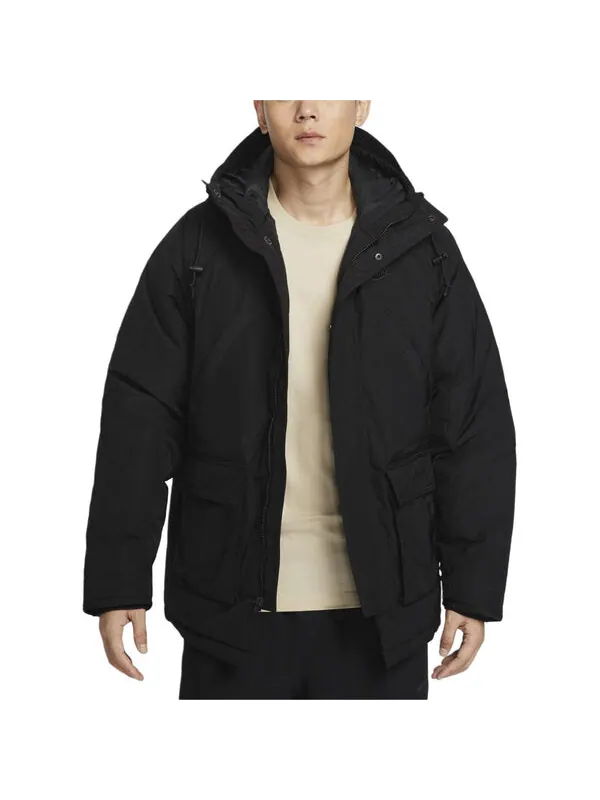 Куртка club therma-fit jacket 'black' Nike — изображение 2 из 2, черный