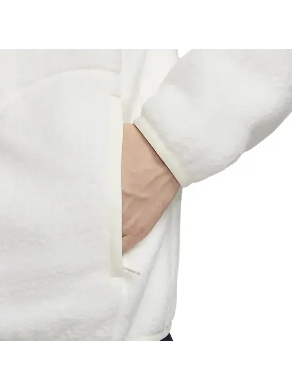 Куртка sportswear club fleece jacket 'white' Nike — изображение 3 из 4, черный