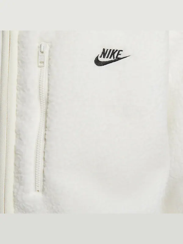 Куртка sportswear club fleece jacket 'white' Nike — изображение 4 из 4, черный