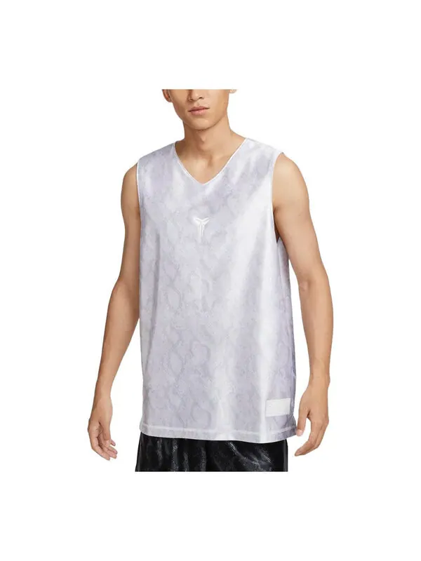 Майки kobe dri fit standard issue двусторонняя баскетбольная майка азиатские размеры Nike — изображение 1 из 4, белый/белый