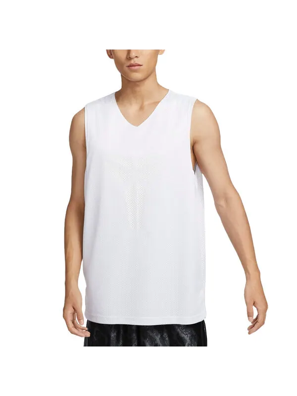 Майки kobe dri fit standard issue двусторонняя баскетбольная майка азиатские размеры Nike — изображение 3 из 4, белый/белый