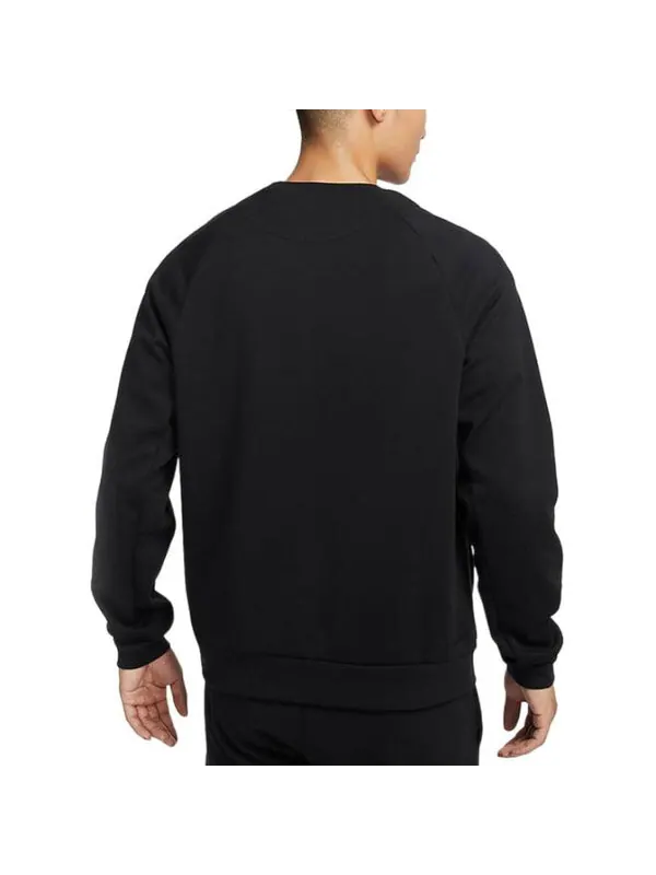 Свитер uv primary crew sweatshirt 'black' Nike — изображение 2 из 3, черный