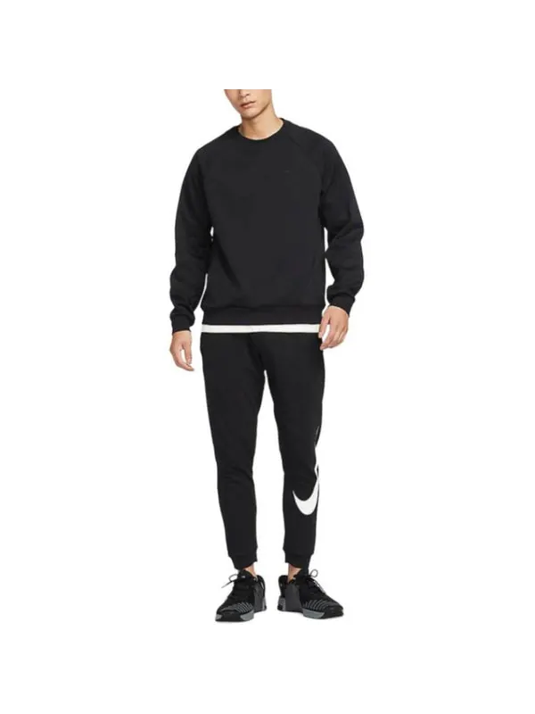 Свитер uv primary crew sweatshirt 'black' Nike — изображение 3 из 3, черный