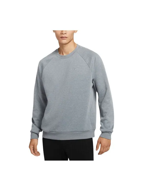 Свитер primary fleece dri-fit uv performance crew asia sizing 'cool grey' Nike — изображение 1 из 2, серый//серый