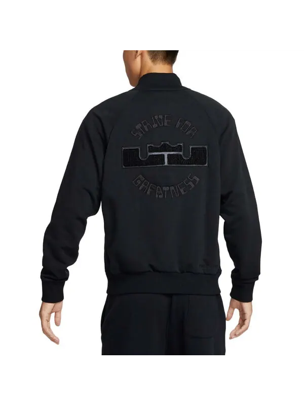 Куртка lebron standard issue therma-fit basketball jacket asia sizing 'black grey' Nike — изображение 2 из 2