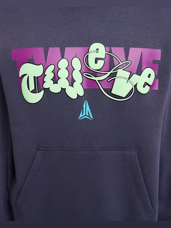 Толстовка ja club fleece hoodie 'purple' Nike — изображение 3 из 4, фиолетовый/синий