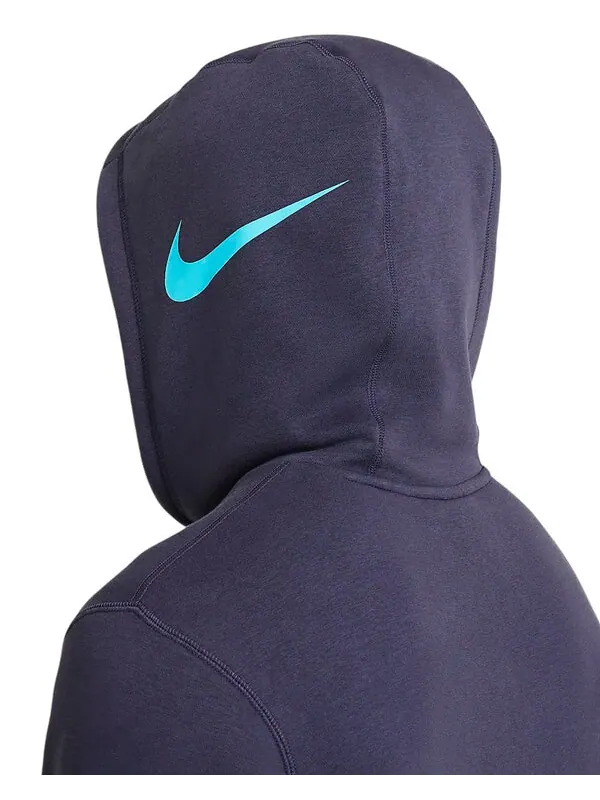 Толстовка ja club fleece hoodie 'purple' Nike — изображение 4 из 4, фиолетовый/синий
