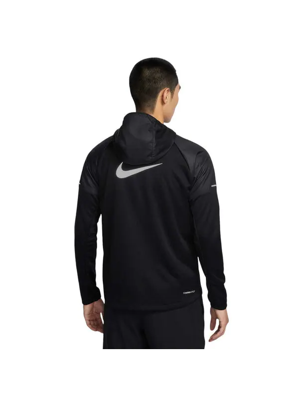 Куртка jacket 'white swoosh' Nike — изображение 2 из 3, черный/белый