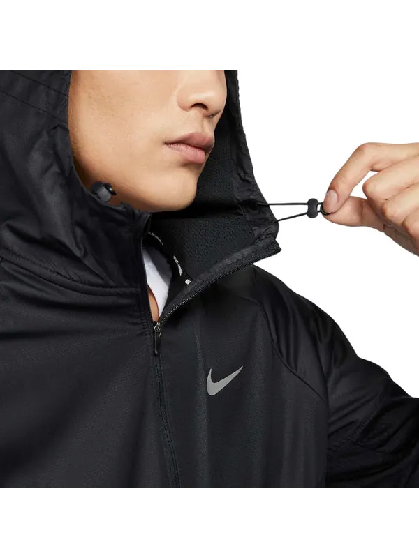 Куртка jacket 'white swoosh' Nike — изображение 3 из 3, черный/белый