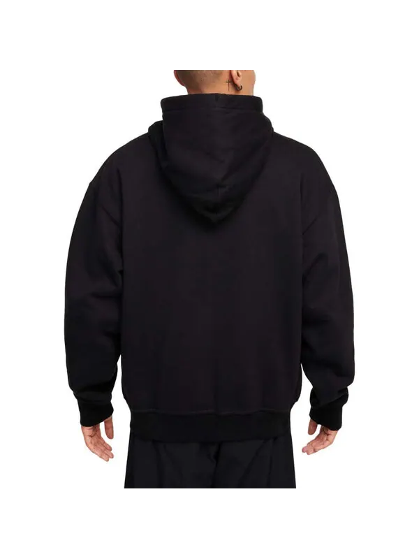 Куртка solo swoosh thermal full-zip hoodie 'black white' Nike — изображение 2 из 2, черный/белый