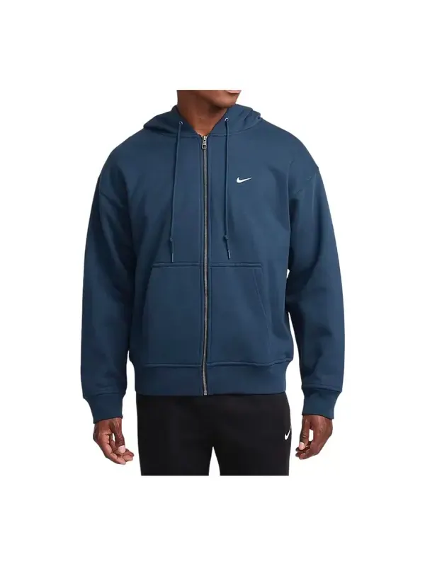 Куртка solo swoosh logo jacket 'blue' Nike — изображение 1 из 3, синий/белый