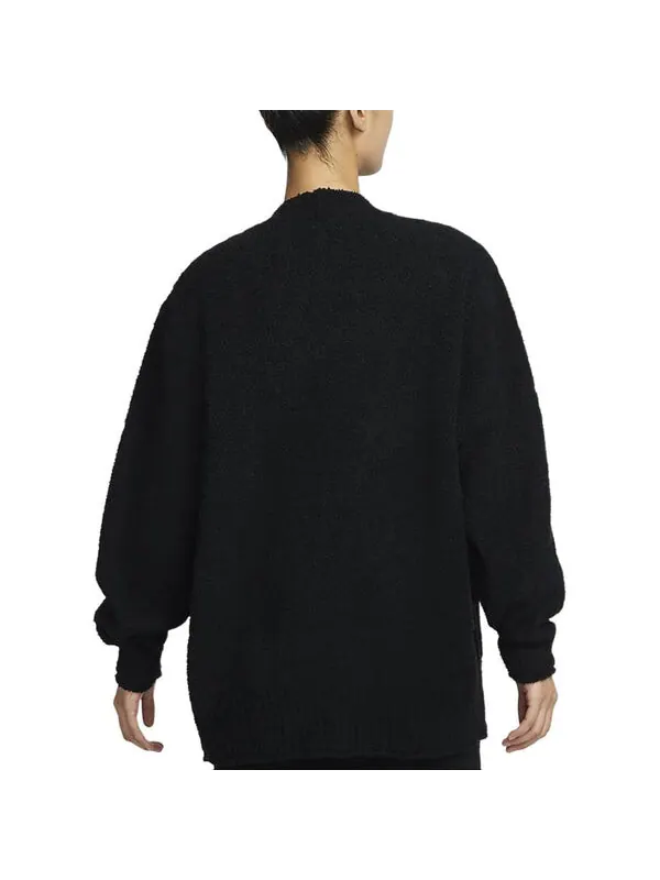 Футболка sportswear phoenix cozy boucl t-shirt 'black' Nike — изображение 2 из 2, черный