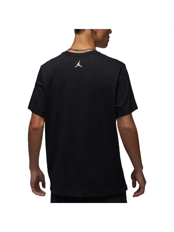 Футболка с графическим принтом футболка азиатские размеры Air Jordan — изображение 2 из 2, черный